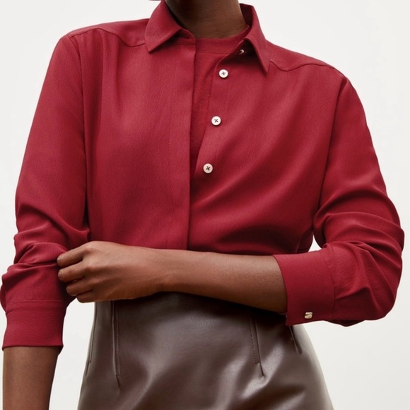 MM Lafleur Tops - MM Lafleur The Legarde blouse shirt 8 eco soft wave